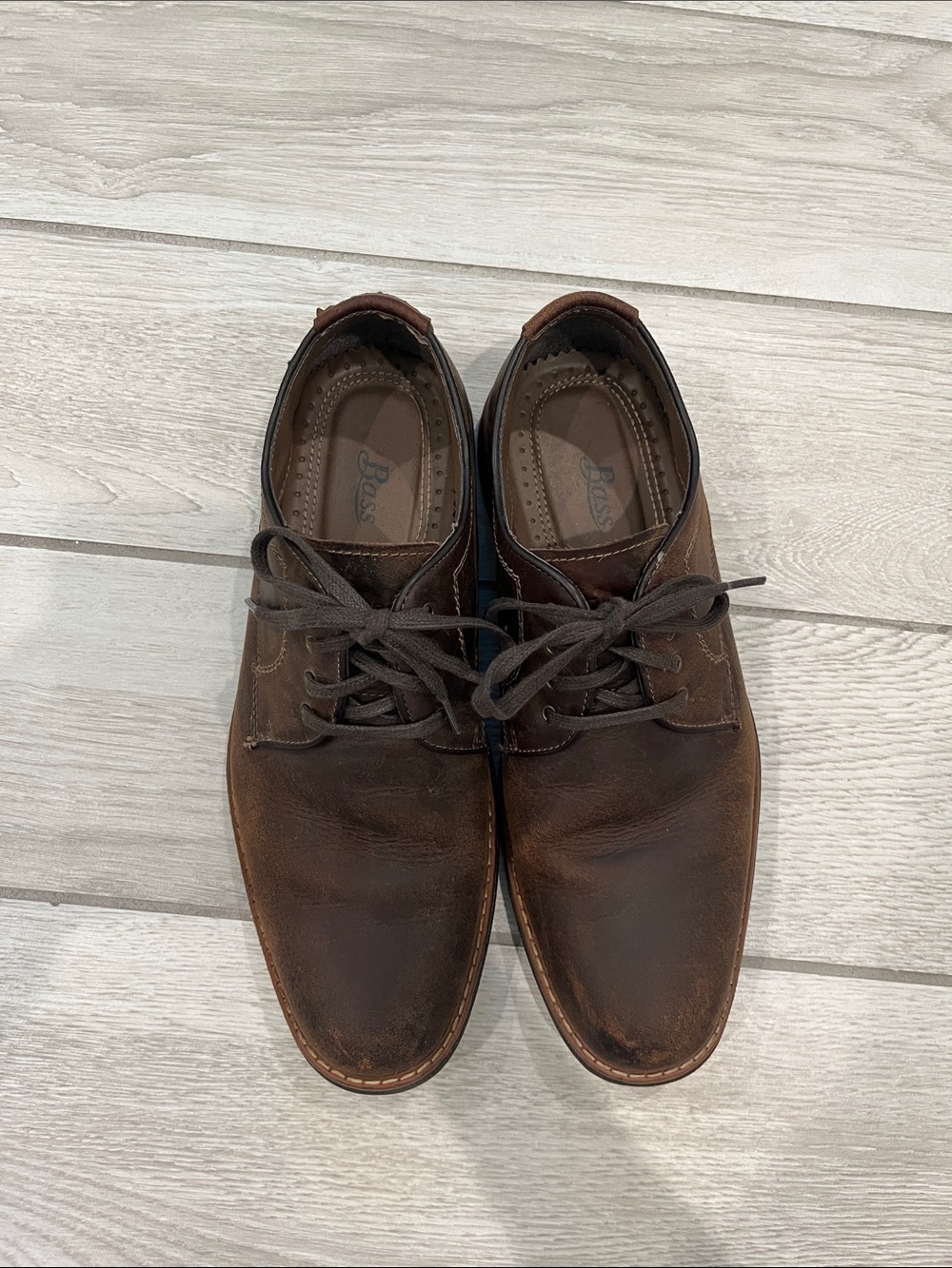 Boss Derby shoes Leather Brown US 9.5M